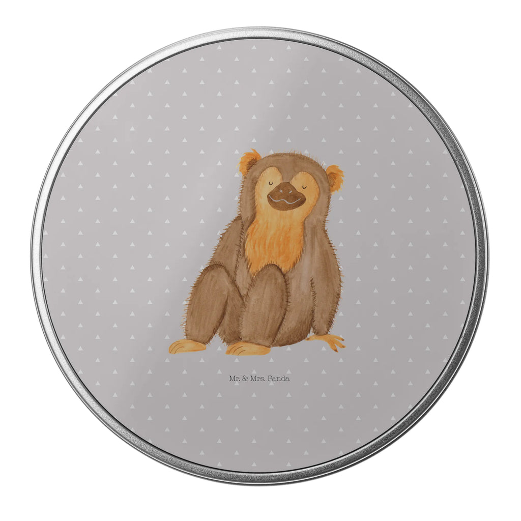 okrągła puszka z blachy Małpa Blechdose, Blechdose Rund, Aufbewahrungsdosen, gebäckdose, metallboxen, Aufbewahrungsbox, keksdosen, geschenkdosen, Aufbewahrungsdose, Vorratsdose, Runde Dose, blechdosen, runddosen, Metalldose, Vorratsdosen, runde dosen, Runde Blechdose, runde keksdosen, plätzchendose, runddose, metalldosen, Metallbox, dosen, runde keksdose, Keksdose, runde blechdosen, Geschenkdose, Metalldose Rund, Dose, gebäckdosen, plätzchendosen, Afrika, Wildtiere, Selfcare, Affe, Äffchen, Respekt, Selbstachtung, Selbstliebe, Motivation, Selbstbewusstsein, Liebe, Affen