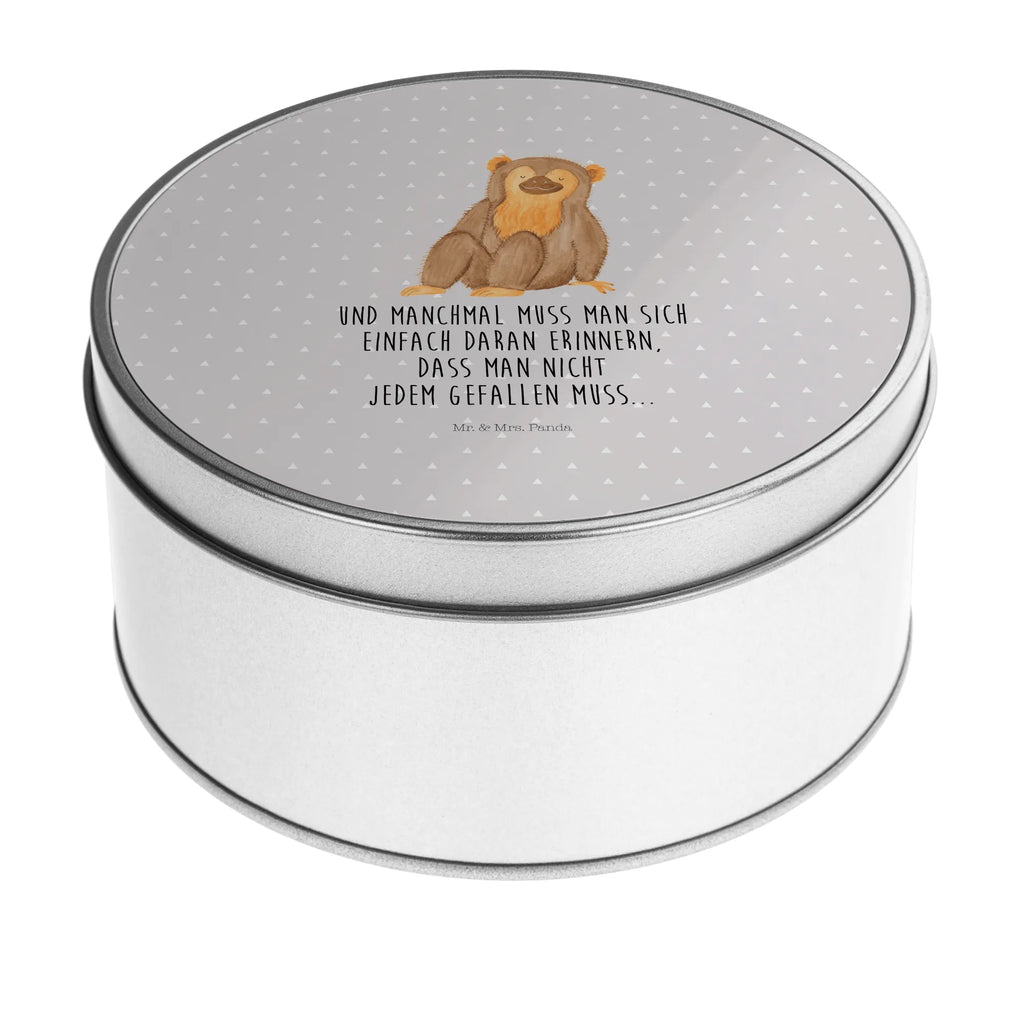 okrągła puszka z blachy Małpa Blechdose, Blechdose Rund, Aufbewahrungsdosen, gebäckdose, metallboxen, Aufbewahrungsbox, keksdosen, geschenkdosen, Aufbewahrungsdose, Vorratsdose, Runde Dose, blechdosen, runddosen, Metalldose, Vorratsdosen, runde dosen, Runde Blechdose, runde keksdosen, plätzchendose, runddose, metalldosen, Metallbox, dosen, runde keksdose, Keksdose, runde blechdosen, Geschenkdose, Metalldose Rund, Dose, gebäckdosen, plätzchendosen, Afrika, Wildtiere, Selfcare, Affe, Äffchen, Respekt, Selbstachtung, Selbstliebe, Motivation, Selbstbewusstsein, Liebe, Affen