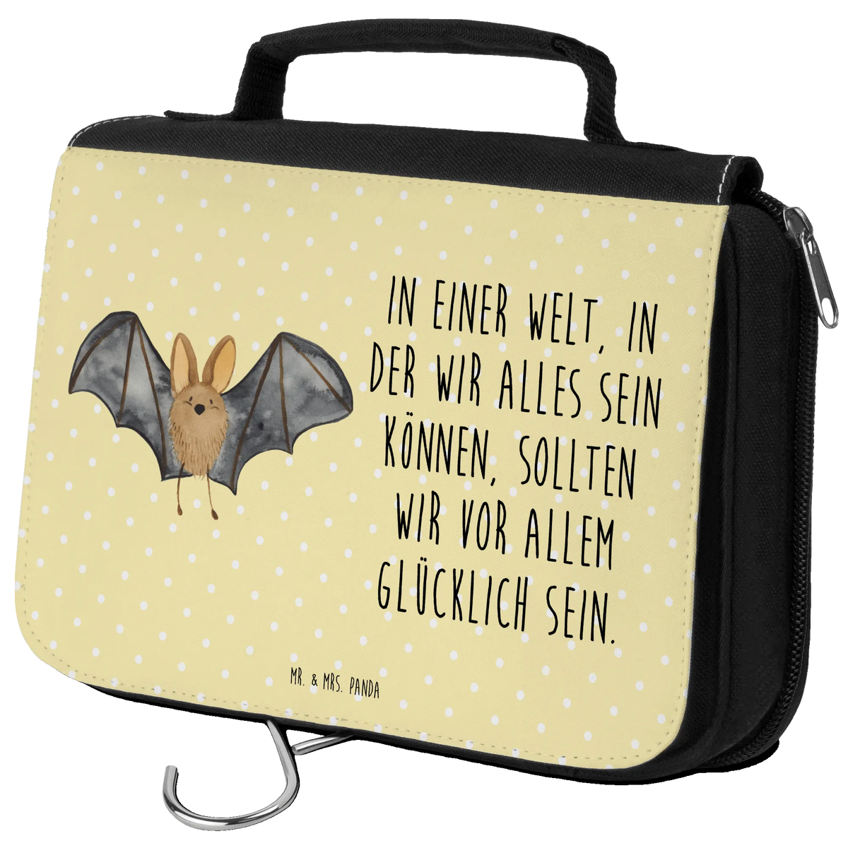 Kulturbeutel Fledermaus Flügel Schminktasche, Kosmetiktasche, Toilettentasche, Waschtasche, kosmetiktäschchen, badtasche, hygienetasche, duschbeutel, beautycase, Kulturtasche, Kosmetikbeutel, Kulturbeutel, kulturtäschchen, Reisebeutel, Reise-Kulturtasche, Make-Up Tasche, hygienebeutel, Schminkbeutel, Waschbeutel, Necessaire, beauty case, Lustige Sprüche, Tiere, Tiermotive, Gute Laune