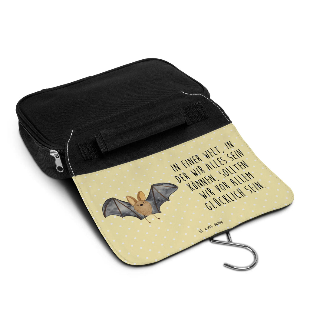 Kosmetyczka nietoperz skrzydło hygienetasche, Kulturtasche, Waschtasche, Schminkbeutel, Waschbeutel, Kulturbeutel, Reisebeutel, Schminktasche, Toilettentasche, Kosmetiktasche, beautycase, hygienebeutel, Necessaire, badtasche, Kulturbeutel Waschbar, Lustige Sprüche, Tiere, Tiermotive, Gute Laune