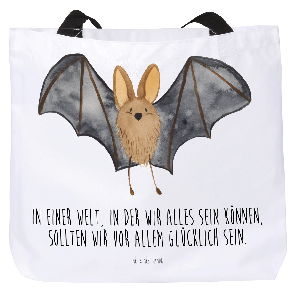 Shopper Fledermaus Flügel City-Shopper, Strandtasche, Reisetasche, Freizeittasche, Stoffbeutel, Schultasche, Tragetasche, studententasche, Büchertasche, Tote Bag, XL Tasche, Einkaufstasche, Unitasche, Schulbeutel, Tragebeutel, Alltagstasche, Statement-Tasche, Tasche, Urlaubstasche, Beutel, Pandatasche, Laptoptasche, Lustige Sprüche, Tiere, Tiermotive, Gute Laune