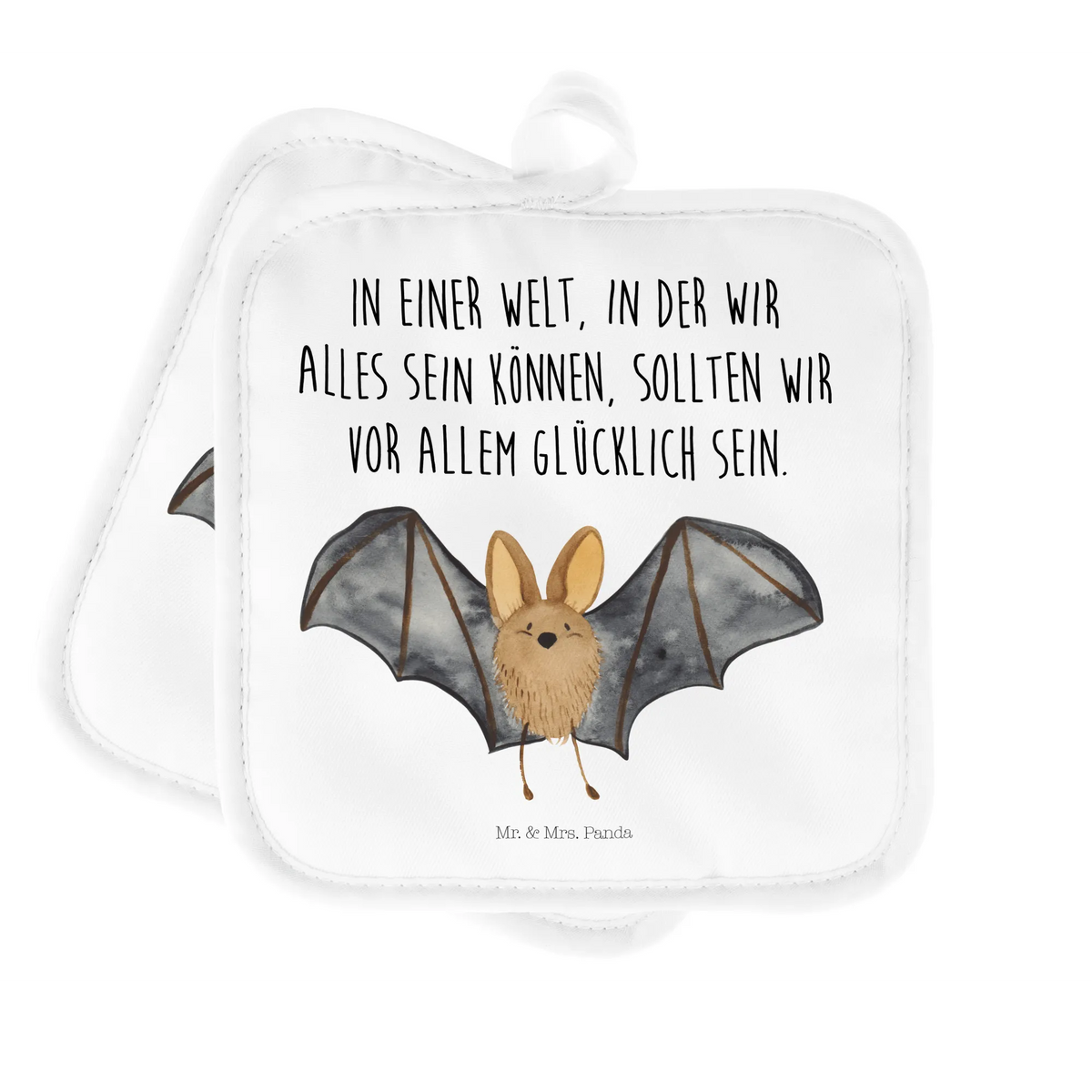 Pot holder bat wing card, gift ideas, gifts, small animals, cute, cute animal motives, hand drawn, funny sayings, good mood, special gifts, animal lover