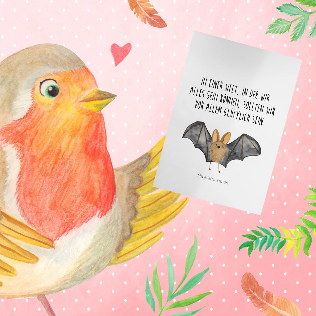 Grußkarte Fledermaus Flügel Grußkarte, Ansichtskarten, Glückwunschkarte, Karte, Geburtstagskarte, Einladungskarte, Klappkarte, Hochzeitskarte, Tiermotive, Gute Laune, lustige Sprüche, Tiere