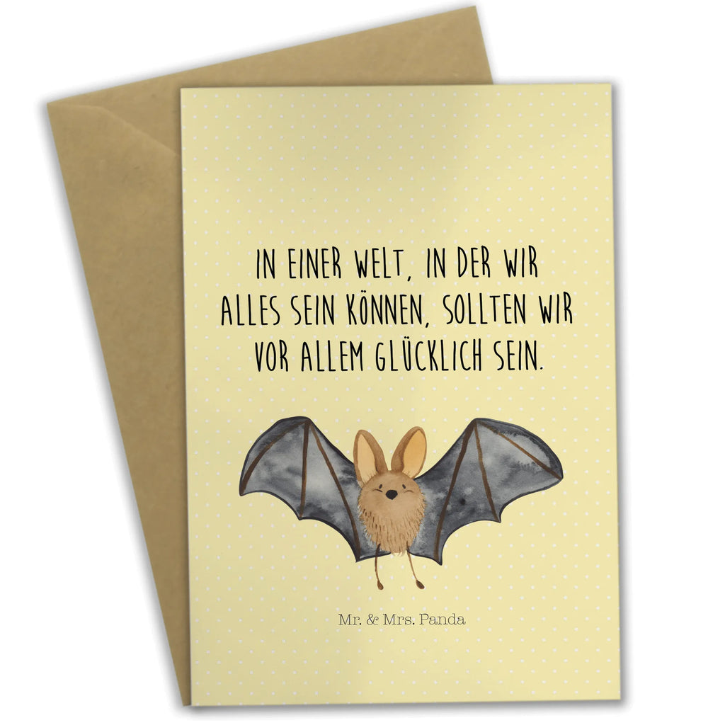 Grußkarte Fledermaus Flügel Grußkarte, Ansichtskarten, Glückwunschkarte, Karte, Geburtstagskarte, Einladungskarte, Klappkarte, Hochzeitskarte, Tiermotive, Gute Laune, lustige Sprüche, Tiere