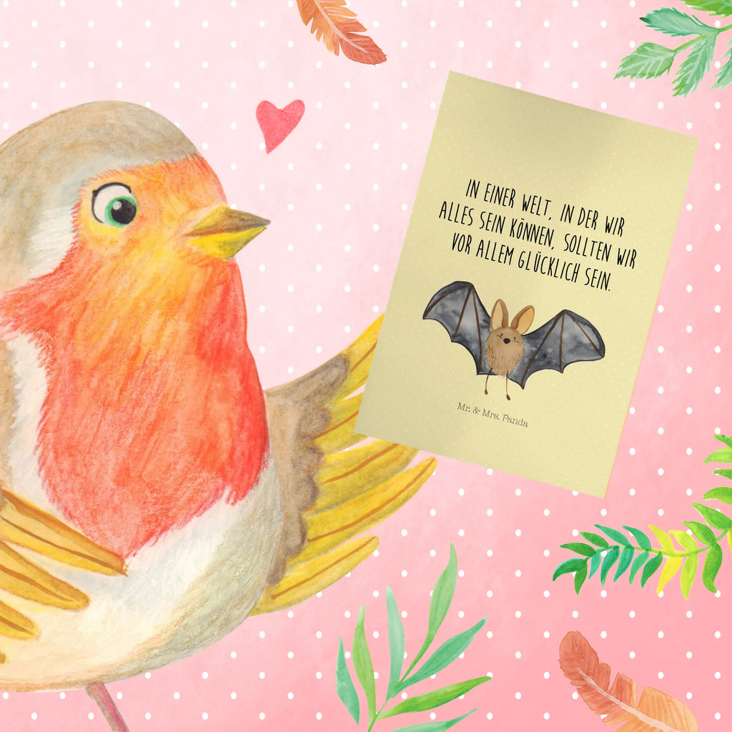 Grußkarte Fledermaus Flügel Grußkarte, Ansichtskarten, Glückwunschkarte, Karte, Geburtstagskarte, Einladungskarte, Klappkarte, Hochzeitskarte, Tiermotive, Gute Laune, lustige Sprüche, Tiere