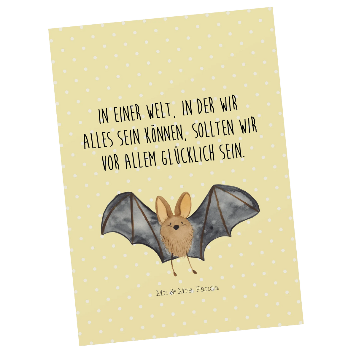 Postcard bat wing