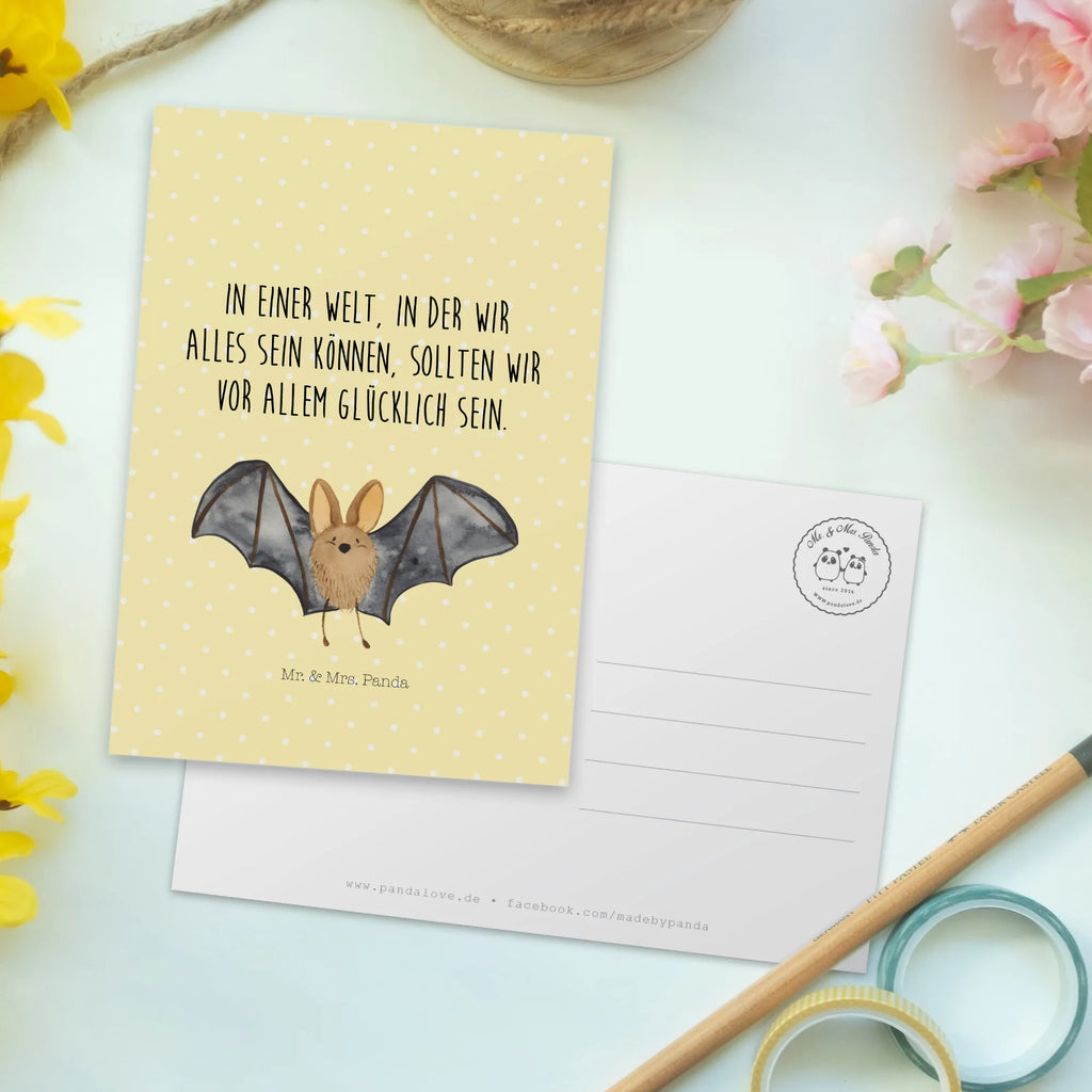 Postcard bat wing bildkarte, einzelkarte, Designkarte, Ansichtskarten, Fotokarte, kunstkarte, spruchkarte, Kunstkarten, Grußkarte, Postkarte, Motivkarte, Ansichtskarte, Postkarten, Tiermotive, Lustige Sprüche, Gute Laune, Tiere