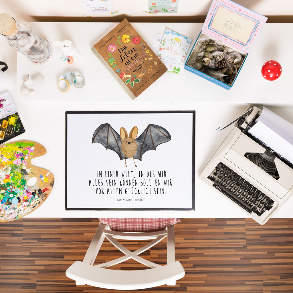 Schreibtischunterlage Fledermaus Flügel Schreibunterlage, Schreibtischauflage, Bürobedarf, Büroartikel, Schreibwaren, Schreibtisch Unterlagen, Schreibtischunterlage Groß, Tiermotive, Gute Laune, lustige Sprüche, Tiere