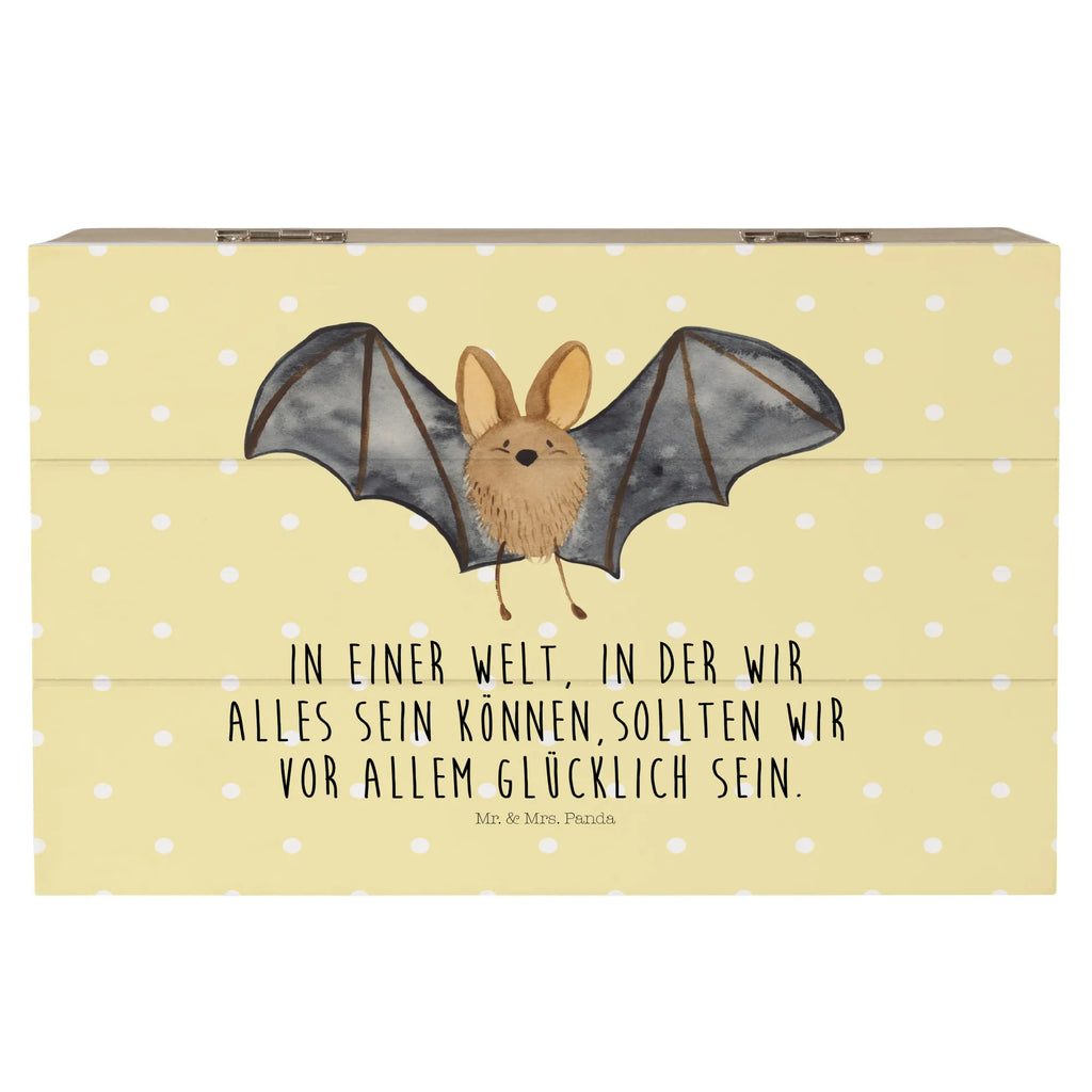 Holzkiste Fledermaus Flügel Holzkiste, XXL, Schatzkiste, Truhe, Dekokiste, Kiste, Erinnerungsbox, Geschenkbox, Geschenkdose, Erinnerungskiste, Aufbewahrungsbox, Schatulle, Tiermotive, Gute Laune, lustige Sprüche, Tiere