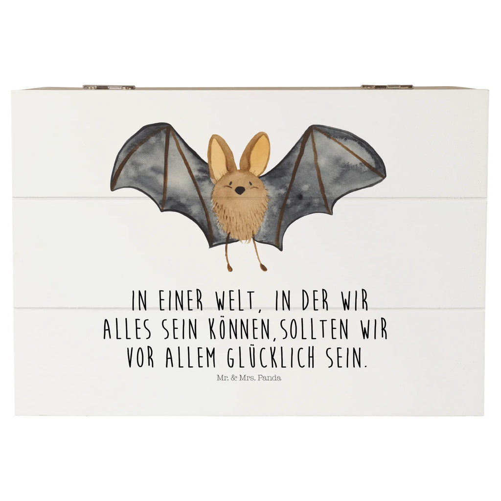 Holzkiste Fledermaus Flügel Holzkiste, XXL, Schatzkiste, Truhe, Dekokiste, Kiste, Erinnerungsbox, Geschenkbox, Geschenkdose, Erinnerungskiste, Aufbewahrungsbox, Schatulle, Tiermotive, Gute Laune, lustige Sprüche, Tiere