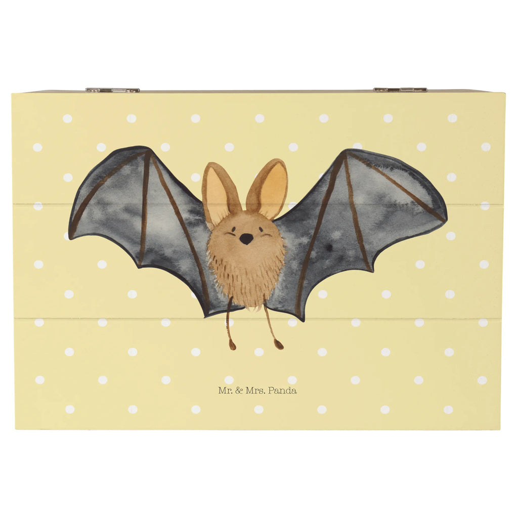 Holzkiste Fledermaus Flügel Holzkiste, XXL, Schatzkiste, Truhe, Dekokiste, Kiste, Erinnerungsbox, Geschenkbox, Geschenkdose, Erinnerungskiste, Aufbewahrungsbox, Schatulle, Tiermotive, Gute Laune, lustige Sprüche, Tiere