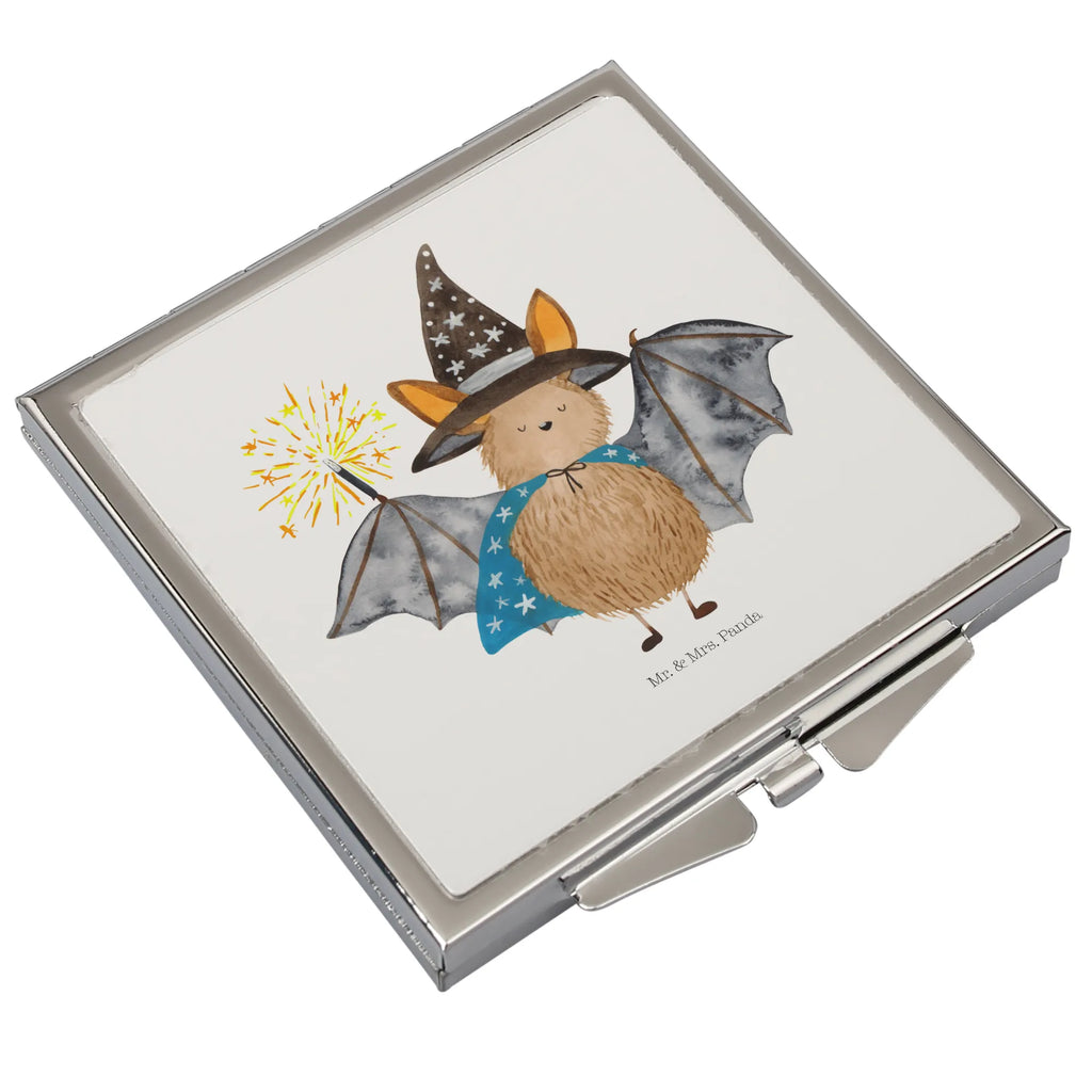Handbag mirror bat wizard silver, mirror, make up, square, make-up mirror, handbag, small animals, cute, funny, cute animal motives, hand drawn, small world, funny sayings, good mood, happy, gifts, gift ideas, special gifts, animal lover, card, women, Bats, get in, magicians, sorcerers, bats