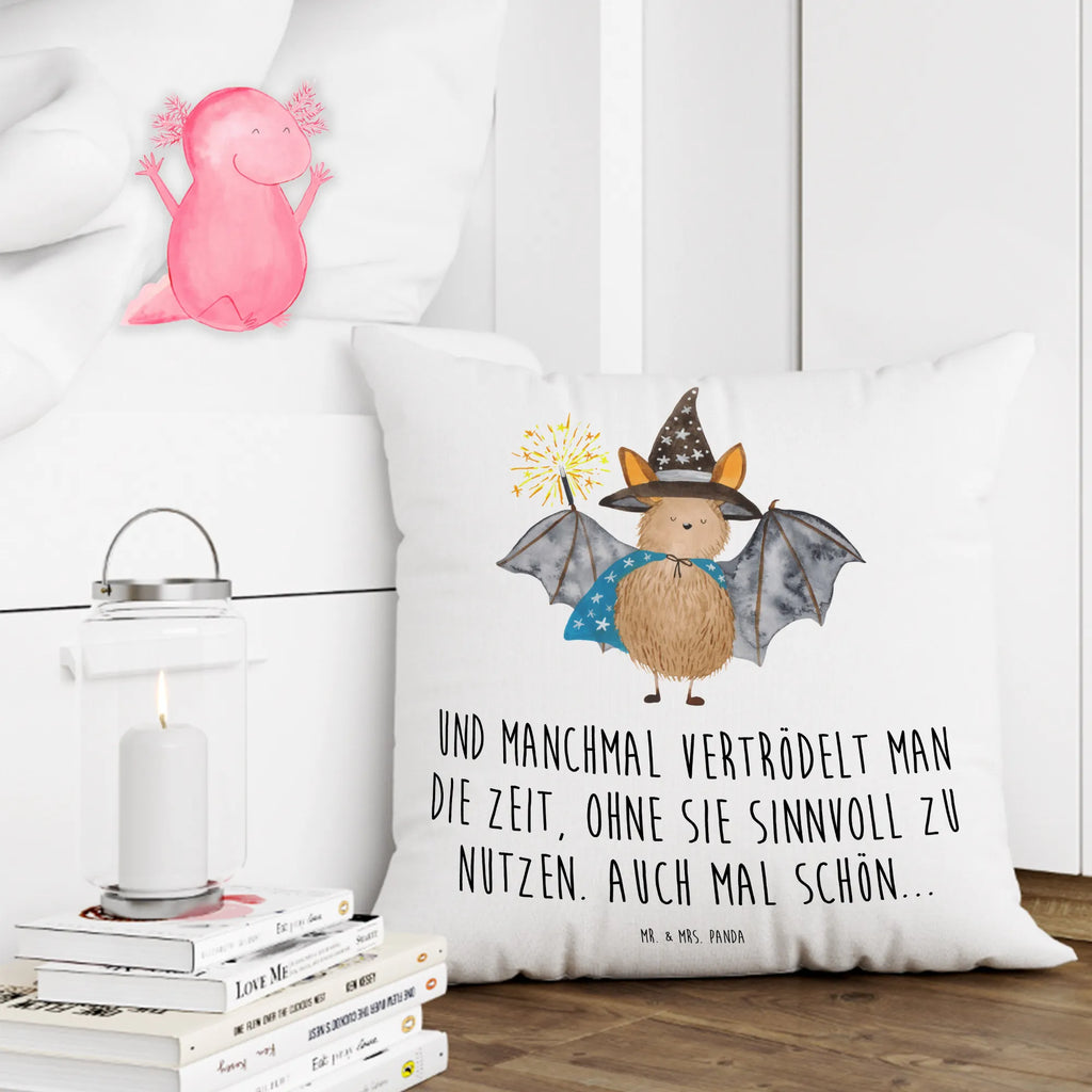 40x40 poduszka Nietoperz czarodziej Motywy zwierzęce, dobra energia, zabawne powiedzonka, zwierzęta