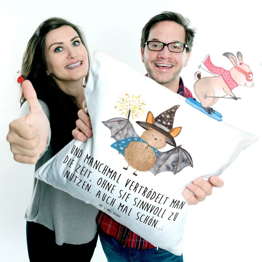 40x40 poduszka Nietoperz czarodziej Motywy zwierzęce, dobra energia, zabawne powiedzonka, zwierzęta