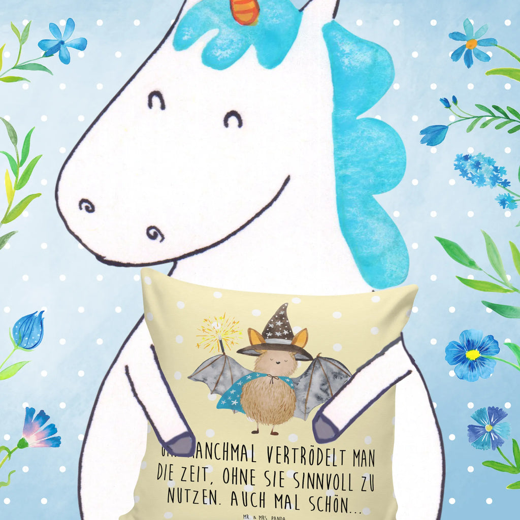 40x40 poduszka Nietoperz czarodziej Motywy zwierzęce, dobra energia, zabawne powiedzonka, zwierzęta