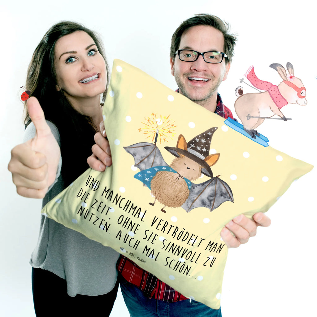 40x40 poduszka Nietoperz czarodziej Motywy zwierzęce, dobra energia, zabawne powiedzonka, zwierzęta