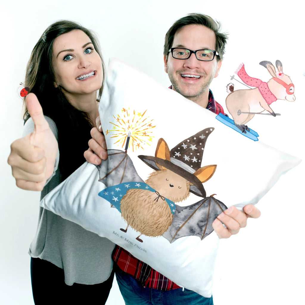 40x40 poduszka Nietoperz czarodziej Motywy zwierzęce, dobra energia, zabawne powiedzonka, zwierzęta