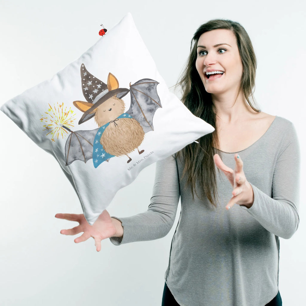 40x40 poduszka Nietoperz czarodziej Motywy zwierzęce, dobra energia, zabawne powiedzonka, zwierzęta