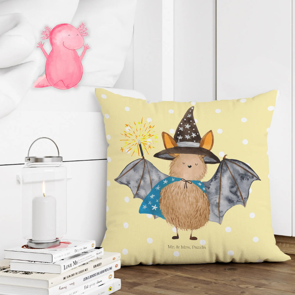 40x40 poduszka Nietoperz czarodziej Motywy zwierzęce, dobra energia, zabawne powiedzonka, zwierzęta