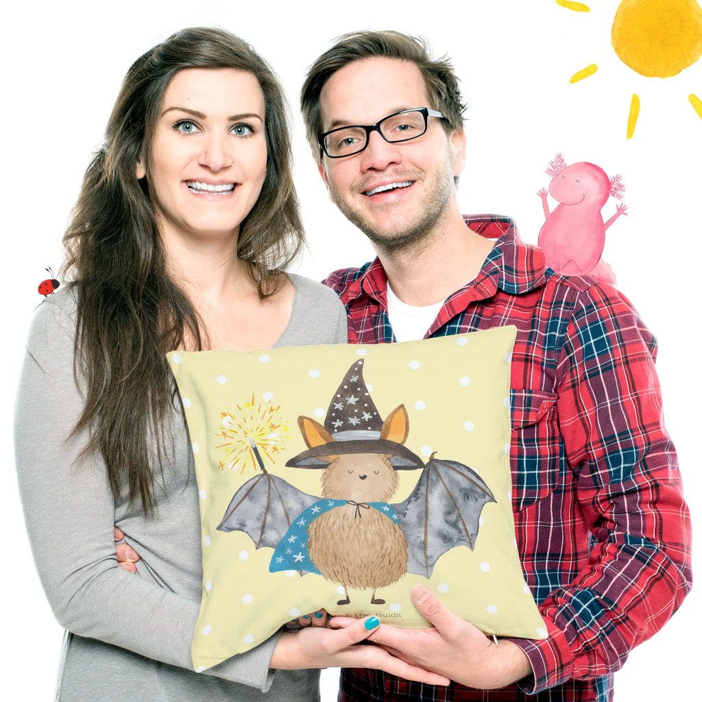 40x40 poduszka Nietoperz czarodziej Motywy zwierzęce, dobra energia, zabawne powiedzonka, zwierzęta