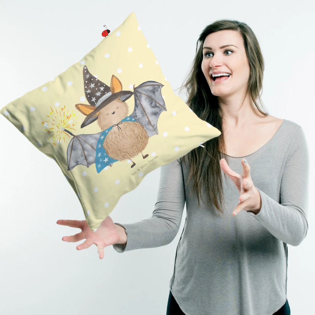 40x40 poduszka Nietoperz czarodziej Motywy zwierzęce, dobra energia, zabawne powiedzonka, zwierzęta