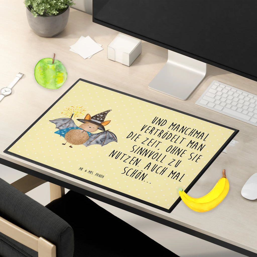 Desk pad bat wizard Desk pad, underlay, office, desk, children, girl, small animals, cute, funny, cute animal motives, hand drawn, small world, funny sayings, good mood, happy, gifts, gift ideas, special gifts, animal lover, card, magicians, Bats, get in, sorcerers, bats, women