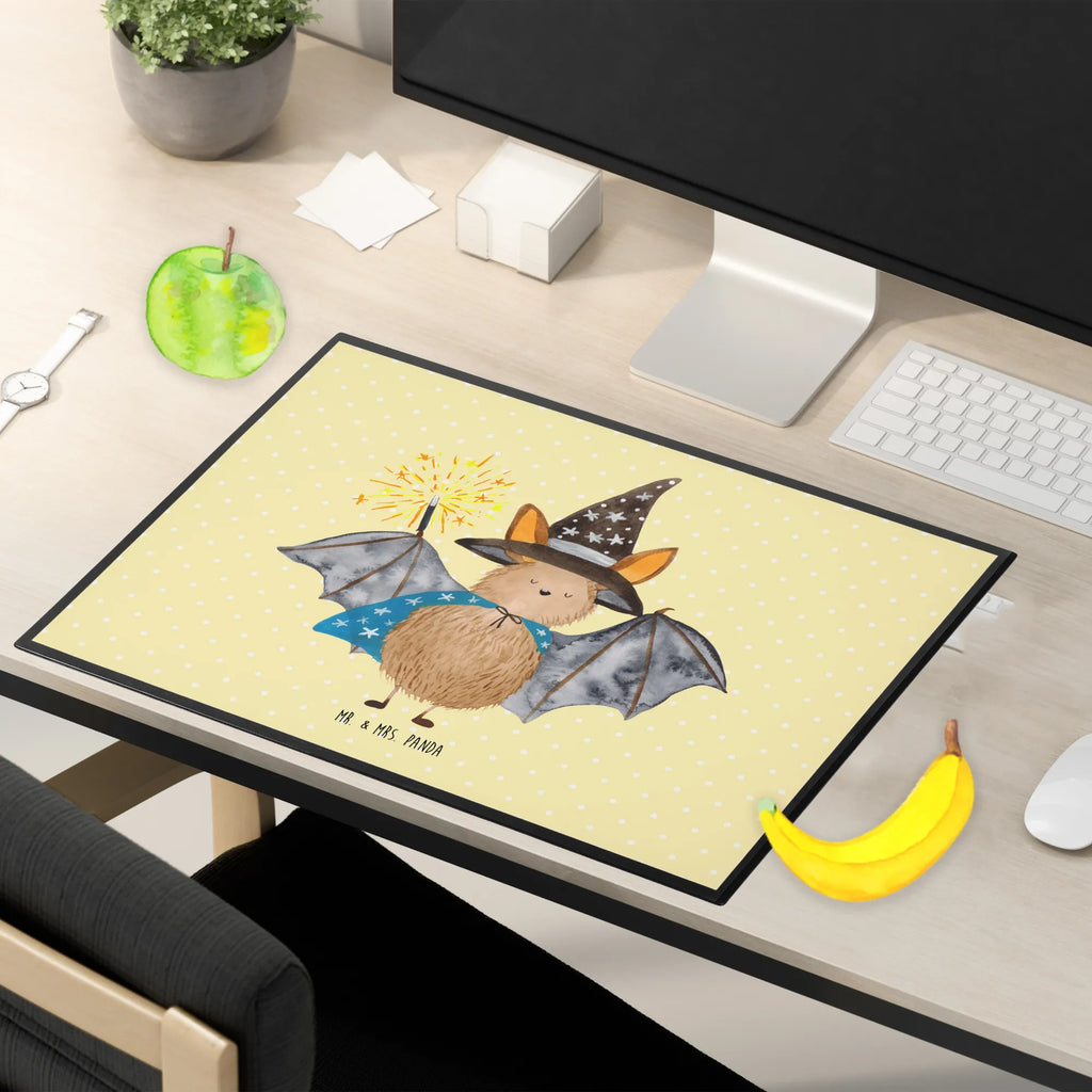 Desk pad bat wizard Desk pad, underlay, office, desk, children, girl, small animals, cute, funny, cute animal motives, hand drawn, small world, funny sayings, good mood, happy, gifts, gift ideas, special gifts, animal lover, card, magicians, Bats, get in, sorcerers, bats, women