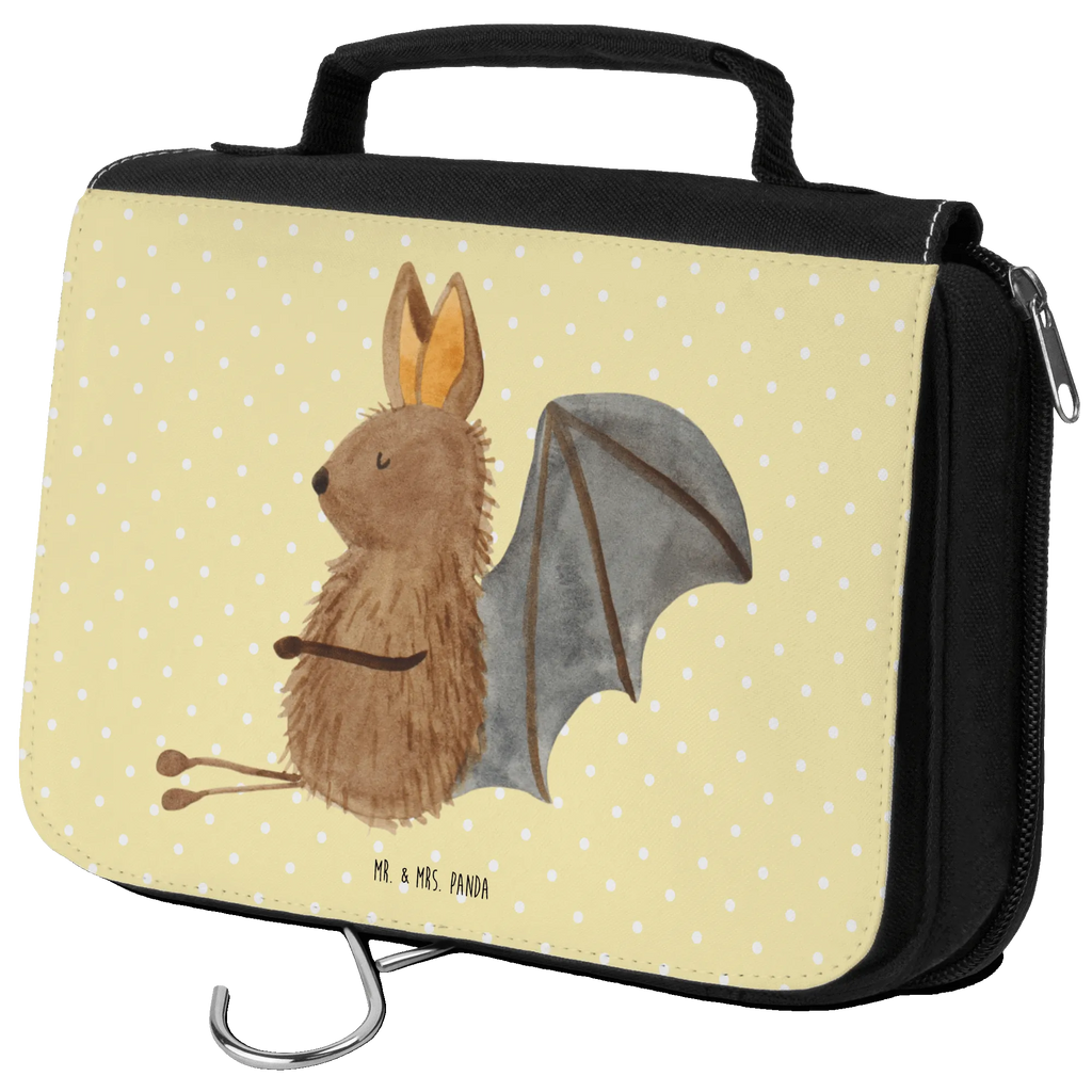 Wash bag bat Sit Kosmetiktasche, Schminktasche, Reisebeutel, Toilettentasche, Waschtasche, beautycase, hygienebeutel, Kulturtasche, Necessaire, hygienetasche, Schminkbeutel, Kulturbeutel Waschbar, Kulturbeutel, badtasche, Waschbeutel, Lustige Sprüche, Tiere, Tiermotive, Gute Laune, Entspannen, Motivation, Fledermaus, Fledermäuse