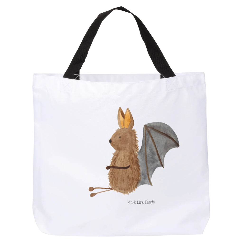 Shopper Fledermaus Sitzen Alltagstasche, XXL Tasche, Stofftasche, Tragebeutel, Freizeittasche, Ausflug, Schultasche, Schultertasche, Schulbeutel, Tüte, Strandtasche, Shopper, XL, Einkaufsbeutel, Beutel, Einkaufstasche, Gute Laune, Lustige Sprüche, Tiermotive, Tiere, Fledermaus, Entspannen, Motivation, Fledermäuse