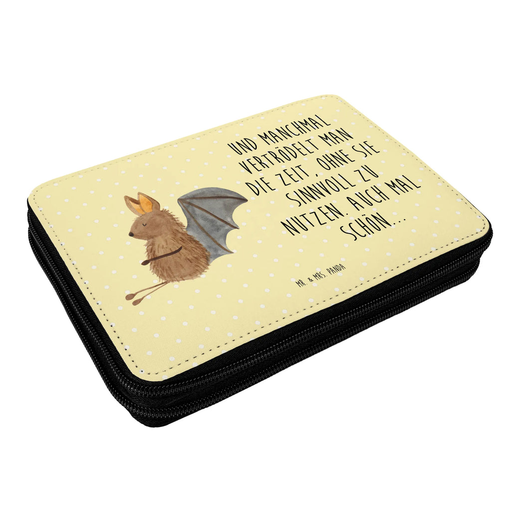 Leather folder bat Sit enrolment, primary school, pencil bag, pupil, child, pencil case, gift, school, motif, pen roll, small animals, cute, funny, cute animal motives, hand drawn, small world, funny sayings, good mood, happy, gifts, gift ideas, special gifts, animal lover, card, motivation, bats, bat, relax