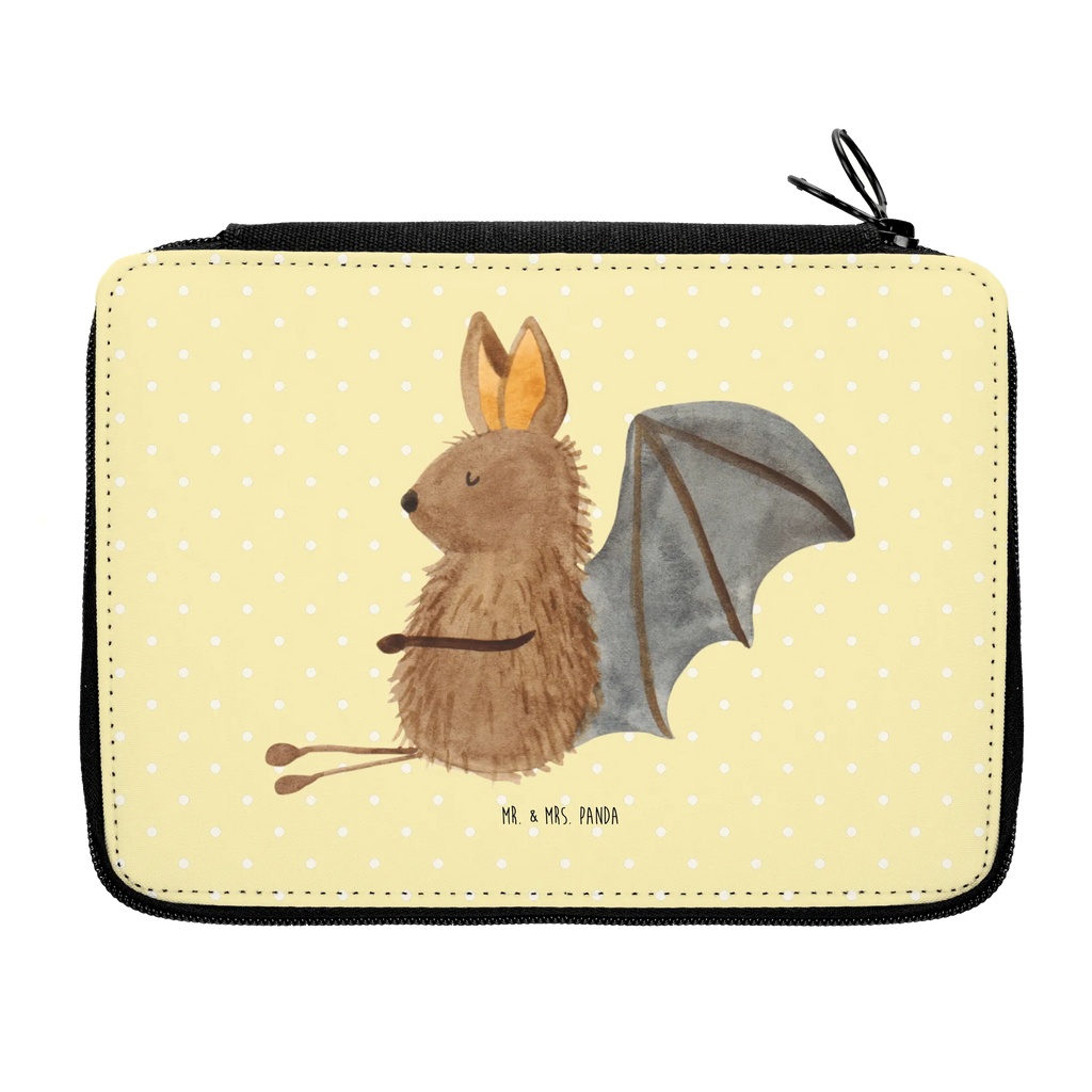 Leather folder bat Sit enrolment, primary school, pencil bag, pupil, child, pencil case, gift, school, motif, pen roll, small animals, cute, funny, cute animal motives, hand drawn, small world, funny sayings, good mood, happy, gifts, gift ideas, special gifts, animal lover, card, motivation, bats, bat, relax