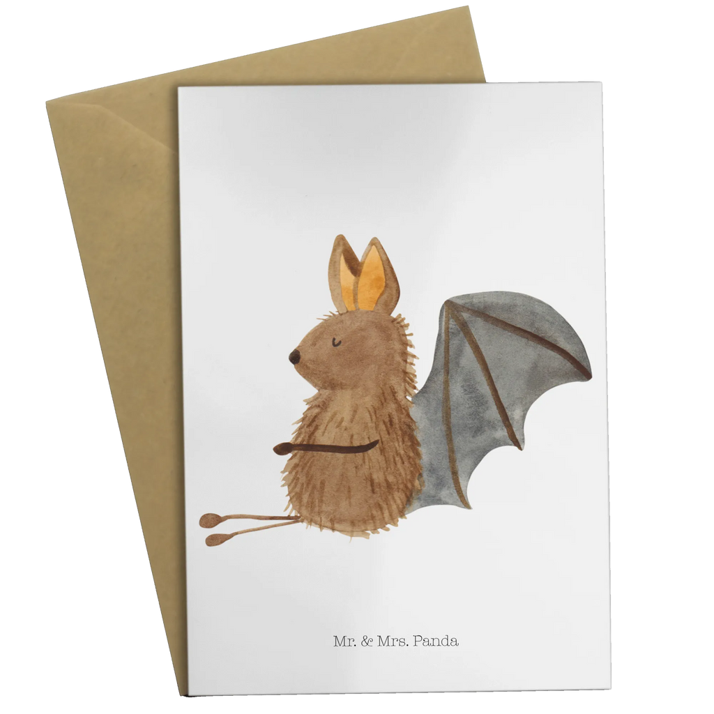 Greetings card bat Sit birthday card, greeting card, invitation card, folding card, wedding card, small animals, cute, funny, cute animal motives, hand drawn, small world, funny sayings, good mood, happy, gifts, gift ideas, special gifts, animal lover, card, bats, motivation, bat, relax