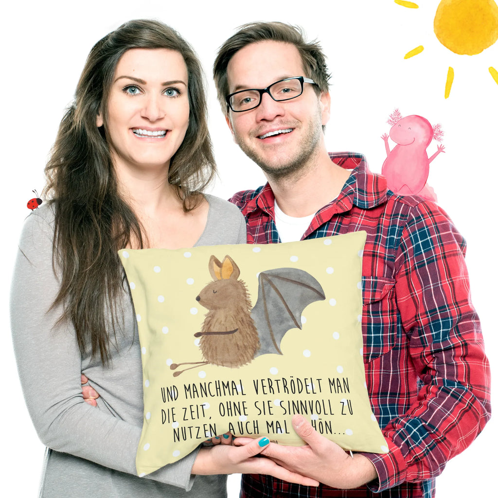 Cushion bat Sit bedroom, pad, Pillow, sofa, 40x40, pillow case, couch, soft, cushion, settee, pillows, fluffy, bed, 40 x 40, small animals, cute, funny, cute animal motives, hand drawn, small world, funny sayings, good mood, happy, gifts, gift ideas, special gifts, animal lover, card, relax, bat, motivation, bats