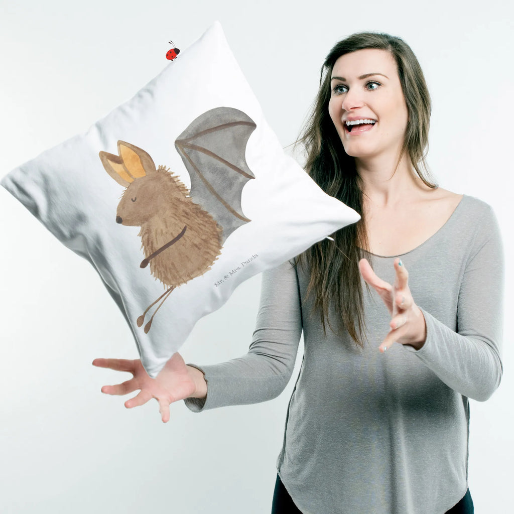 Cushion bat Sit bedroom, pad, Pillow, sofa, 40x40, pillow case, couch, soft, cushion, settee, pillows, fluffy, bed, 40 x 40, small animals, cute, funny, cute animal motives, hand drawn, small world, funny sayings, good mood, happy, gifts, gift ideas, special gifts, animal lover, card, relax, bat, motivation, bats