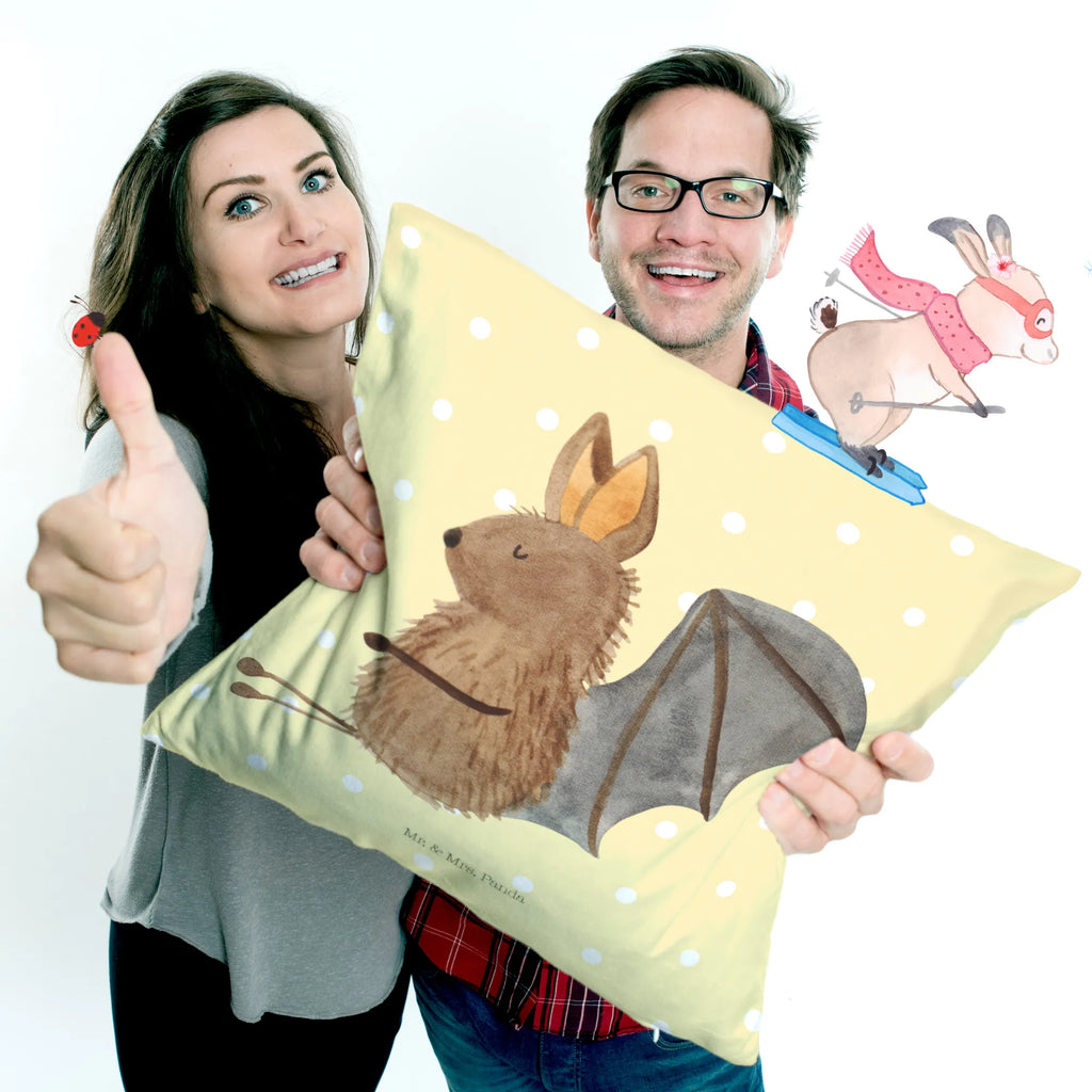 Cushion bat Sit bedroom, pad, Pillow, sofa, 40x40, pillow case, couch, soft, cushion, settee, pillows, fluffy, bed, 40 x 40, small animals, cute, funny, cute animal motives, hand drawn, small world, funny sayings, good mood, happy, gifts, gift ideas, special gifts, animal lover, card, relax, bat, motivation, bats