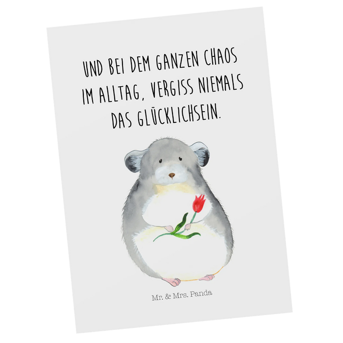 Postcard chinchilla flower