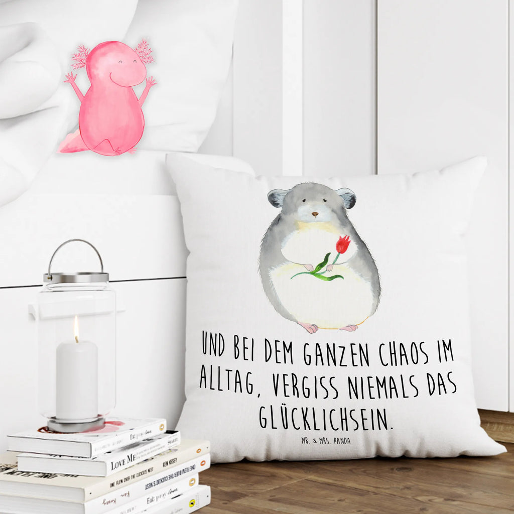 40x40 poduszka szynszyla kwiat Motywy zwierzęce, dobra energia, zabawne powiedzonka, zwierzęta