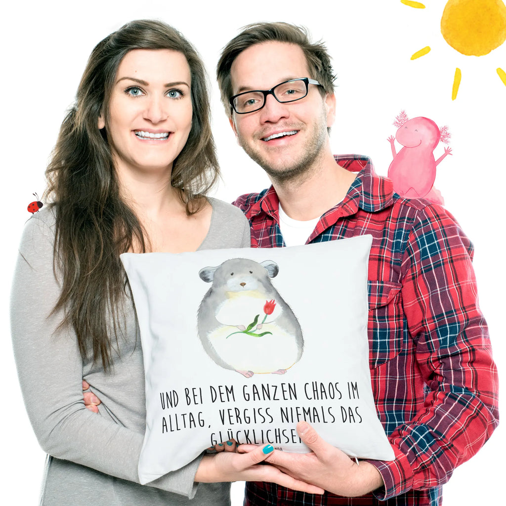 40x40 poduszka szynszyla kwiat Motywy zwierzęce, dobra energia, zabawne powiedzonka, zwierzęta