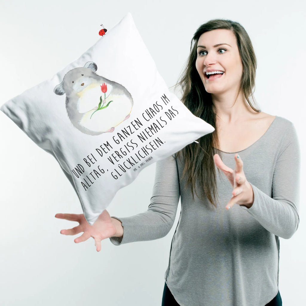 40x40 poduszka szynszyla kwiat Motywy zwierzęce, dobra energia, zabawne powiedzonka, zwierzęta