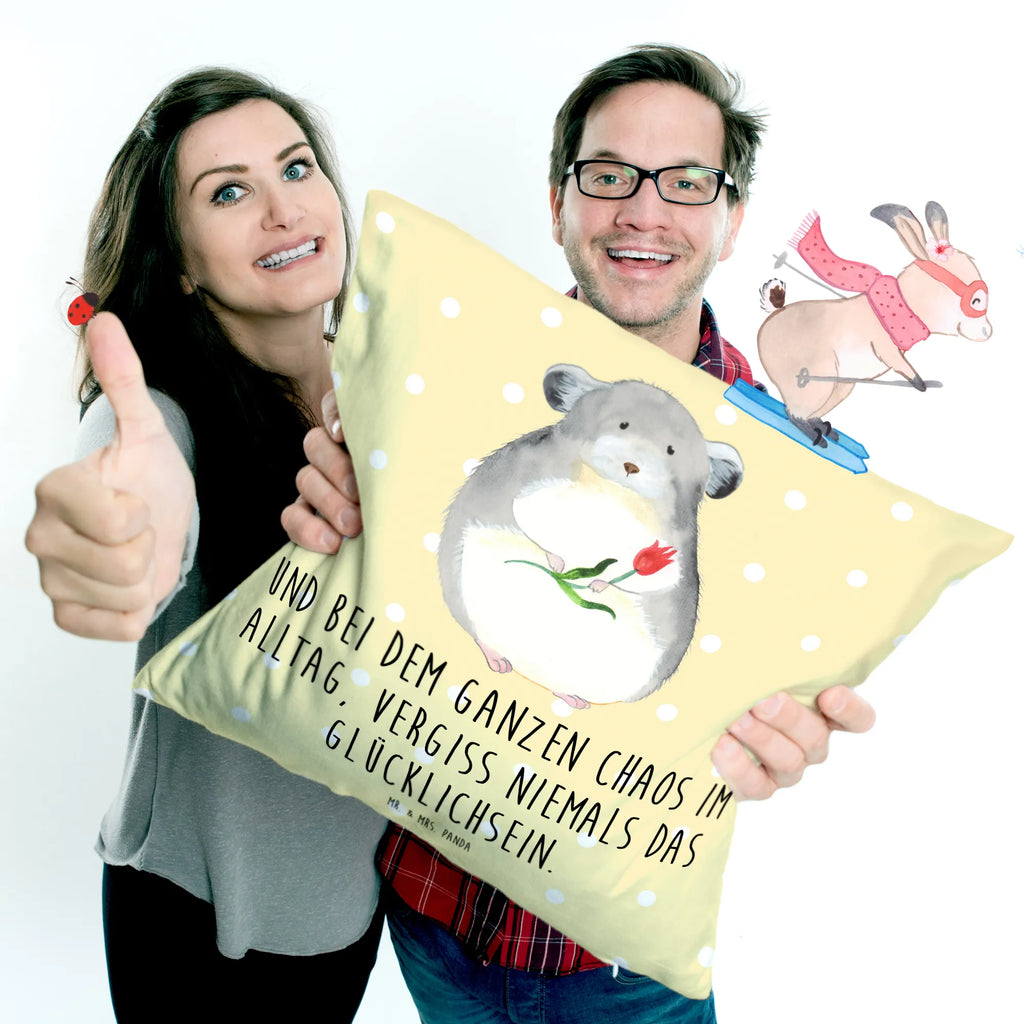 40x40 poduszka szynszyla kwiat Motywy zwierzęce, dobra energia, zabawne powiedzonka, zwierzęta