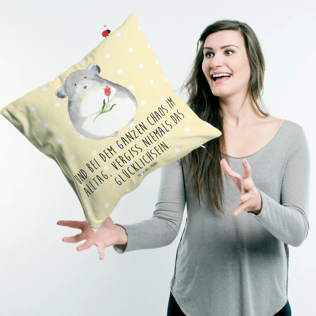 40x40 poduszka szynszyla kwiat Motywy zwierzęce, dobra energia, zabawne powiedzonka, zwierzęta