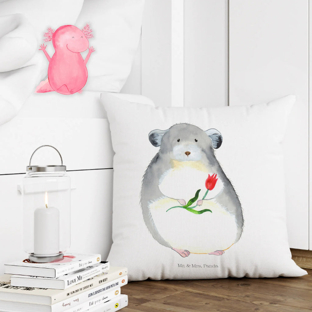 40x40 poduszka szynszyla kwiat Motywy zwierzęce, dobra energia, zabawne powiedzonka, zwierzęta