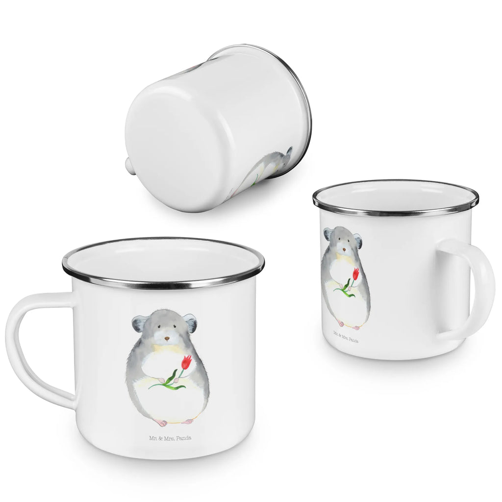 Camping Emaille Tasse Chinchilla Blume metallbecher, Metalltasse, Campingtasse, wandertasse, Becher, Teetasse, Trinkbecher, blechbecher, Tasse Emaille, becher emaille, Teebecher, Pott, Reisebecher, reisetasse, Emaille Becher, Tasse, Kaffeebecher, Blechtasse, Emailletasse, Emaille Tasse, wanderbecher, Campingbecher, emaillebecher, Kaffeetasse, Lustige Sprüche, Tiere, Tiermotive, Gute Laune, Chinchillas, Liebeskummer, Depressionen, Büroalltag, traurig sein, Glücklichsein, Büro, Chaos, Kummer, Chinchilla