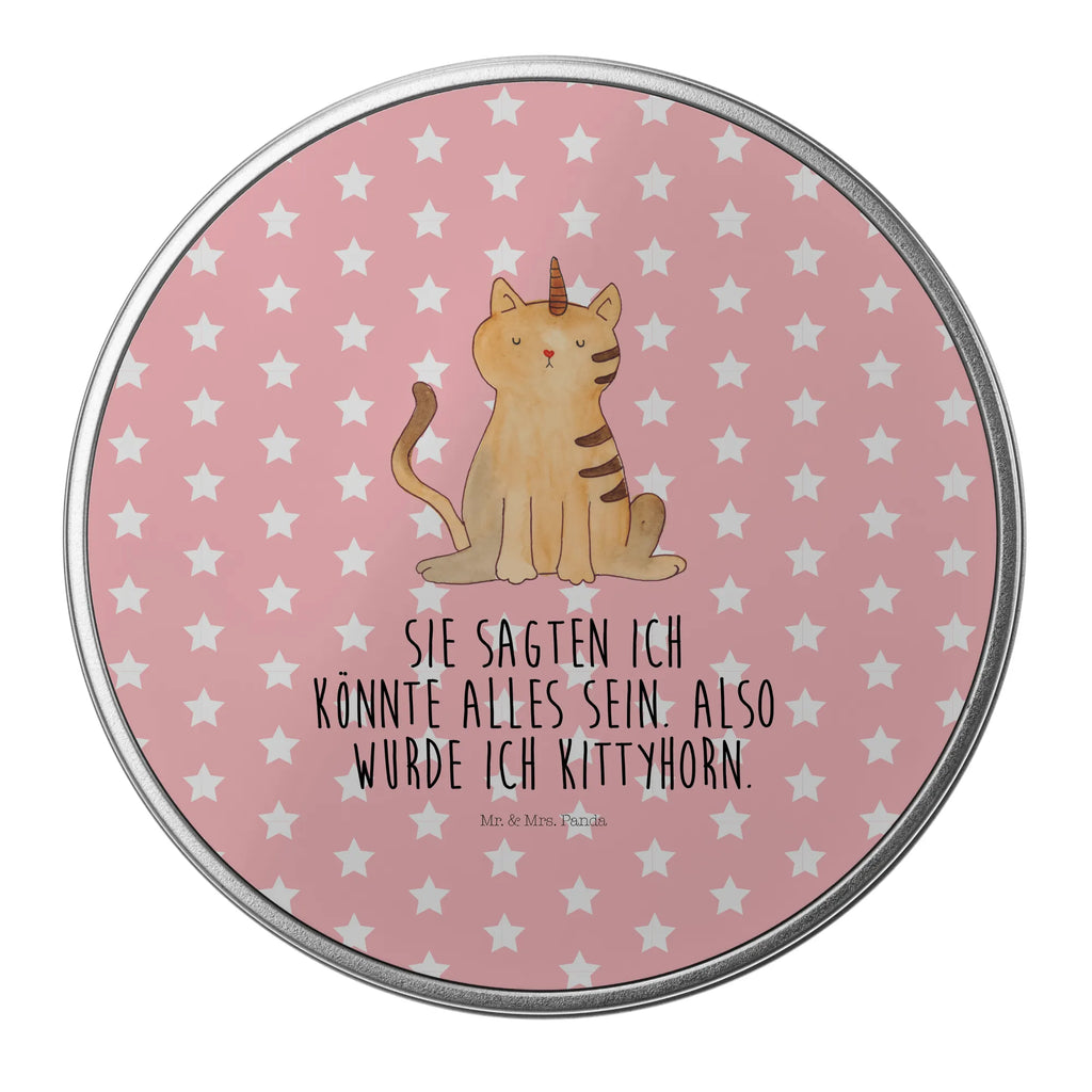 okrągła puszka z blachy jednorożec kot Jednorożec, jednorożce, dekoracje jednorożca, jednorożec