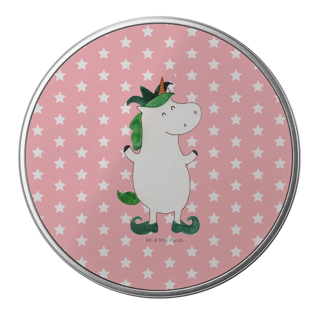 okrągła puszka z blachy Jednorożec Joker Jednorożec, jednorożce, dekoracje jednorożca, jednorożec