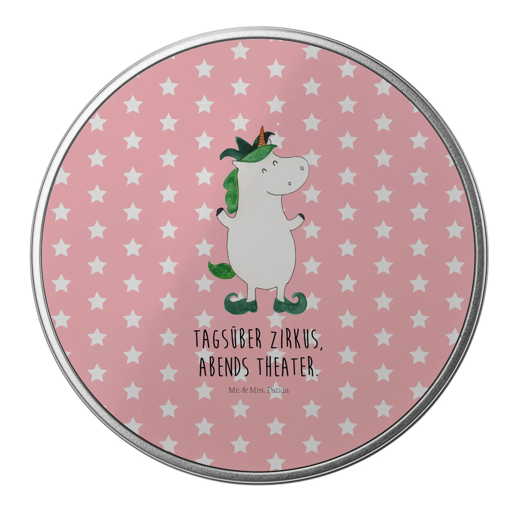 okrągła puszka z blachy Jednorożec Joker Jednorożec, jednorożce, dekoracje jednorożca, jednorożec