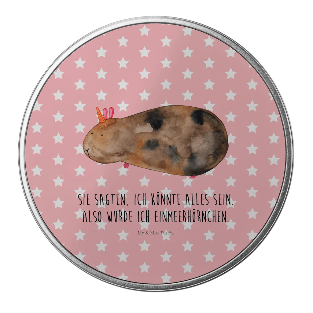 okrągła puszka z blachy Jednorożec świnka morska Jednorożec, jednorożce, dekoracje jednorożca, jednorożec