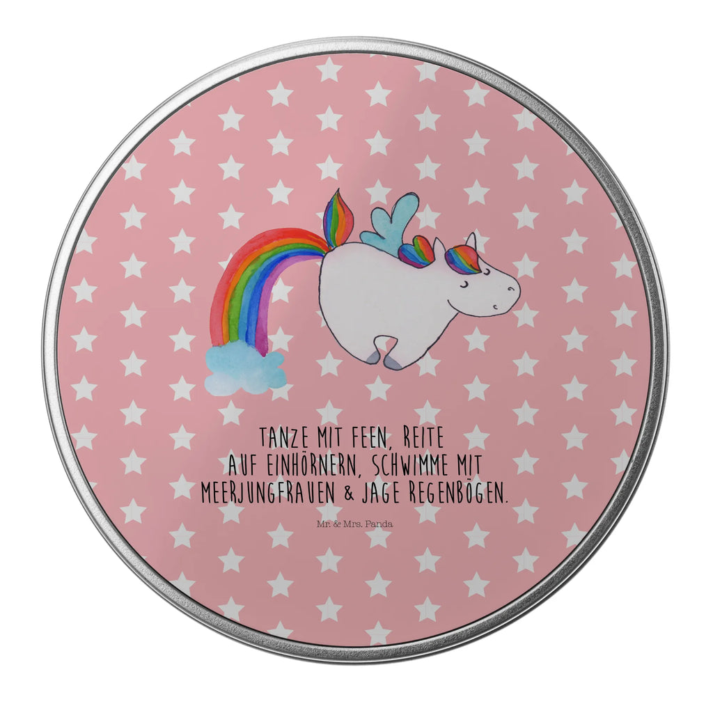 okrągła puszka z blachy jednorożec Latający koń Jednorożec, jednorożce, dekoracje jednorożca, jednorożec