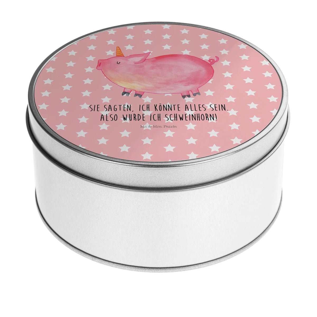 Round tin unicorn Pig girlfriend gift, pigcorn, piggycorn, Funny saying