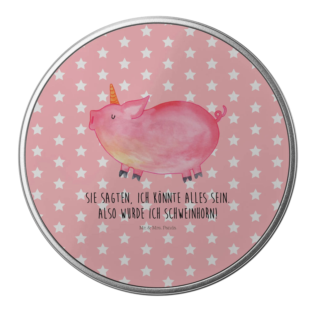 okrągła puszka z blachy jednorożec świnia Jednorożec, jednorożce, dekoracje jednorożca, jednorożec